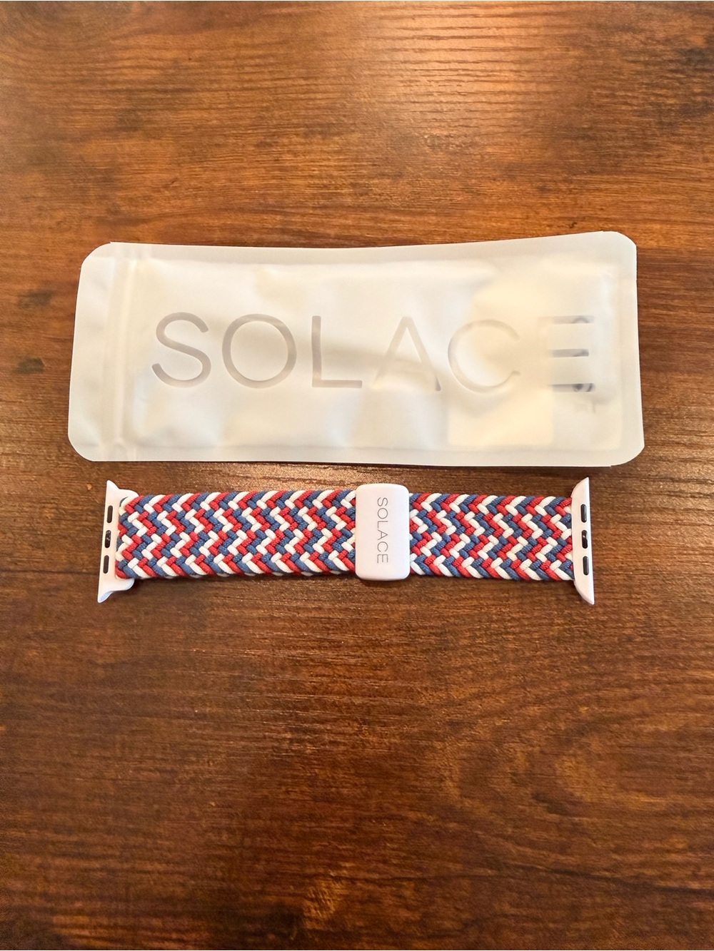 Solace imperium adapt Braided Apple Watch Band - Red White Blue